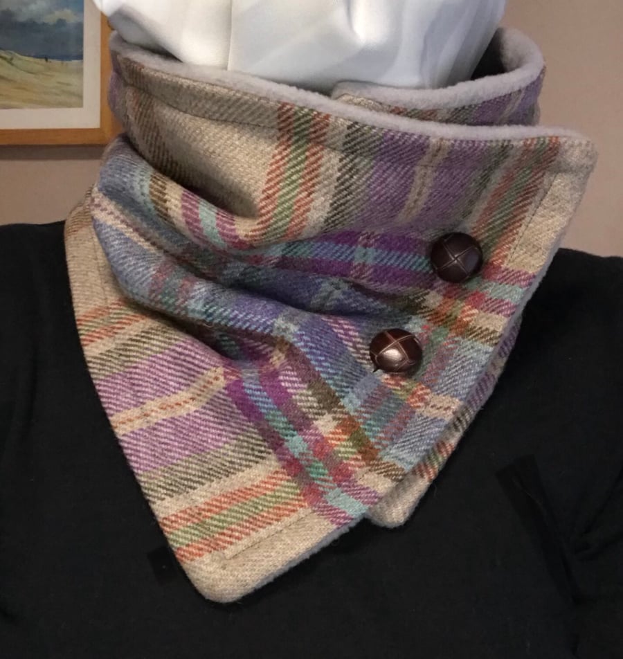 Tweed wrap scarf 