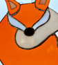 Stained glass round orange fox - Image 6
