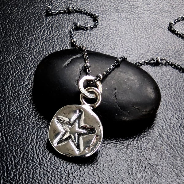 Sterling Silver Talisman Star Pendant