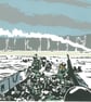 Omaha Beach one of a collection of prints celebrating the 70th D-Day landings an