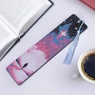 Starry sky bookmark textured