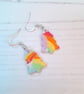 Rainbow Christmas tree earrings, choose your style - Image 8
