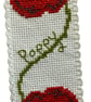 Poppy Counted Cross Stitch Bookmark Kit - Image 2