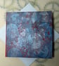 Steampunk Gelli Printed Art Greeting Cards Set One Off Cogs - Image 8