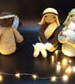 Shepherds and angel nativity set first christmas decor decorations holiday festi