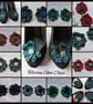 Tartan Shoe Clips - Scottish Highland Clan Plaid Ribbon Ruffle  - Image 1