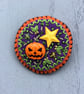 Hand Embroidered Scary Halloween Brooch - Image 5