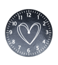 Slate Clock - Hearts - Image 3