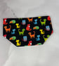 Cats fabric basket, Leopard storage bin, 2 options, Handmade - Image 7