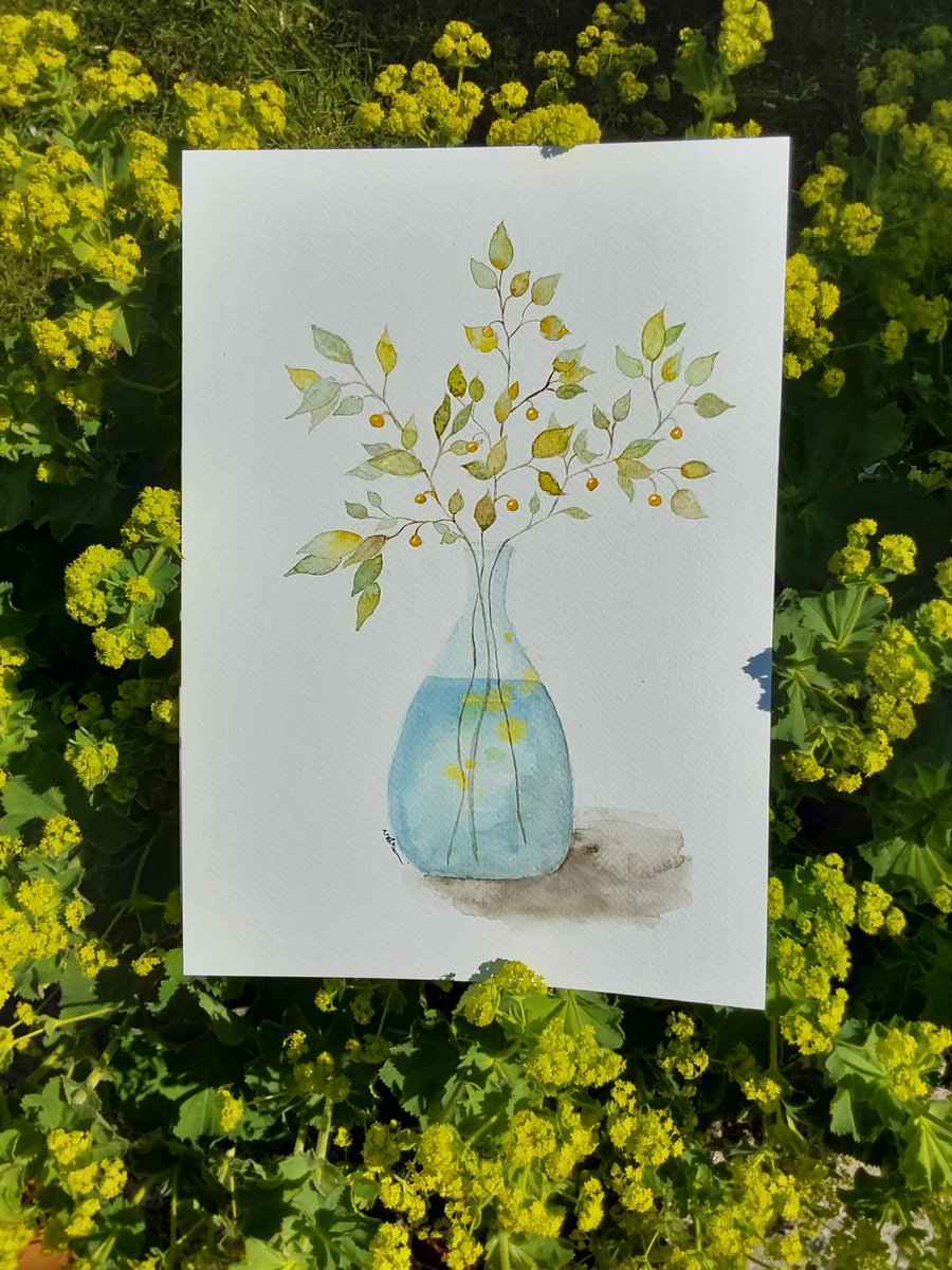 Contemporary watercolour painting 