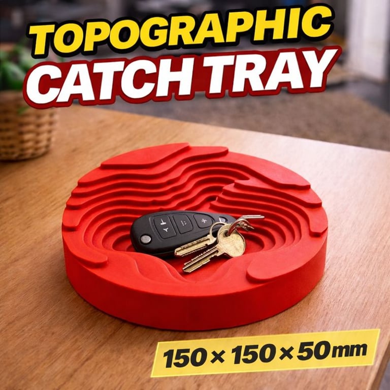 Topographic Catch Tray - 150 - 150 - 50mm