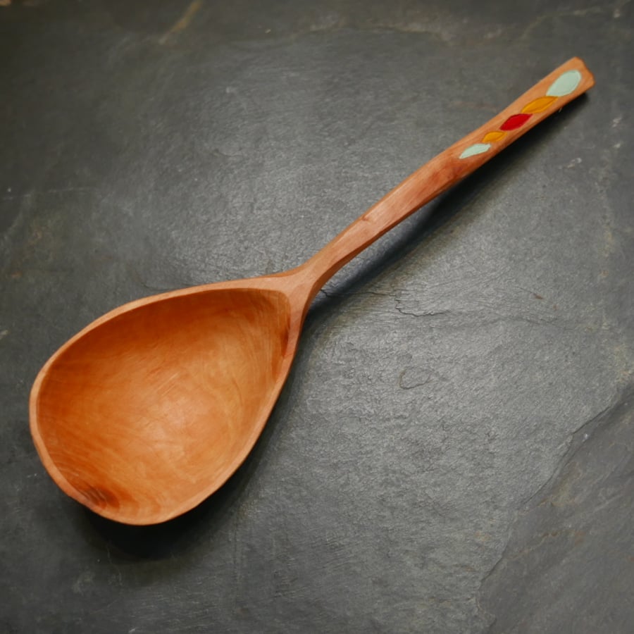 Almond Wood Serving Spoon