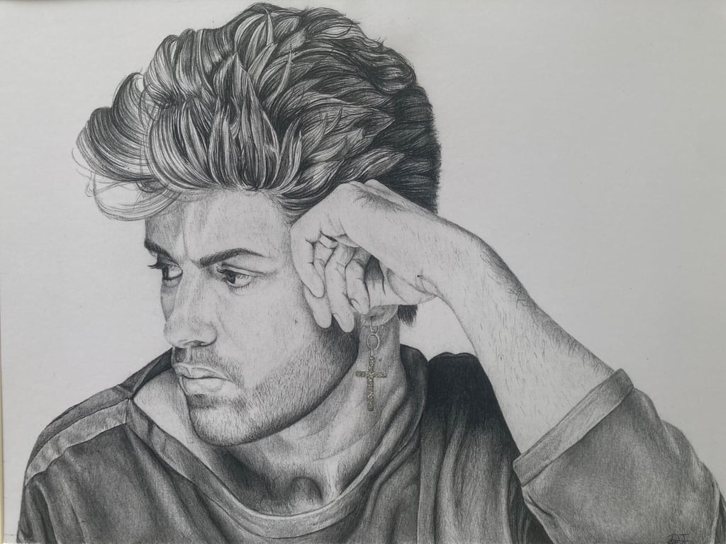 A5 George Michael - Original Art Print 