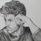 A5 George Michael - Original Art Print 