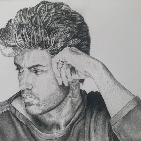 A5 George Michael - Original Art Print 