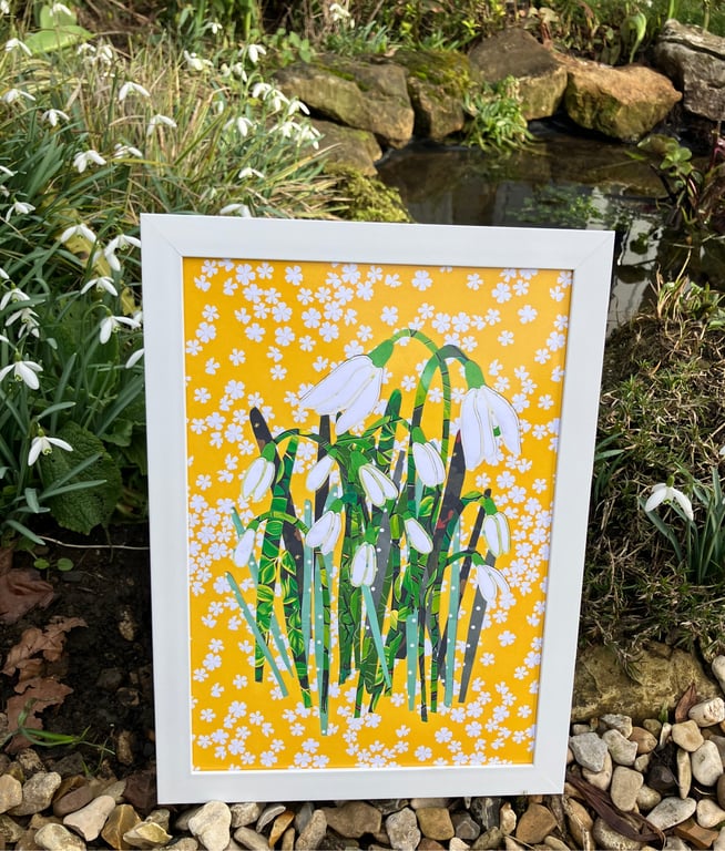 Handmade collage print