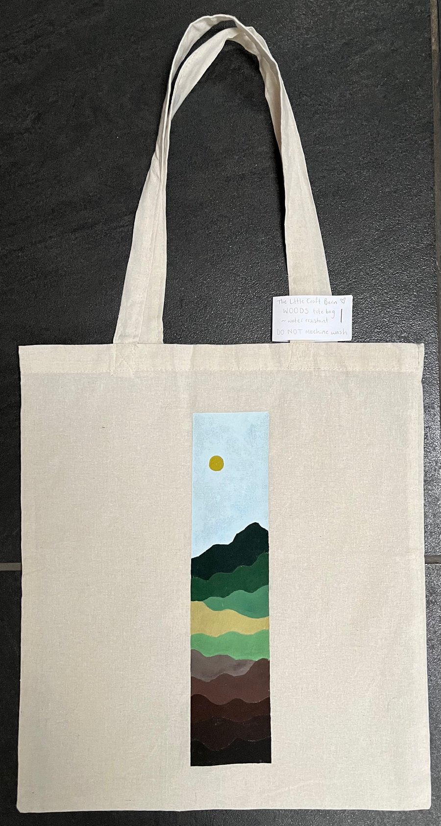 Hand-painted Landscape Scene Tote Bags