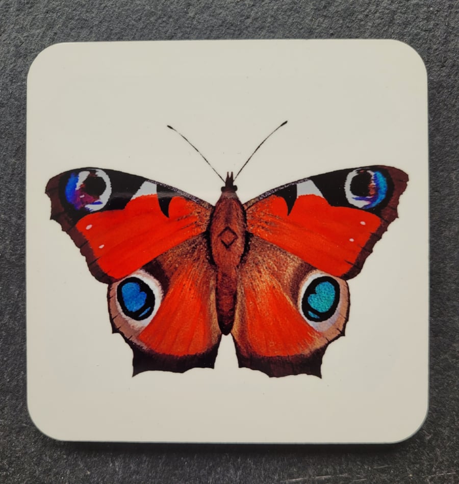 Peacock Butterfly Coaster