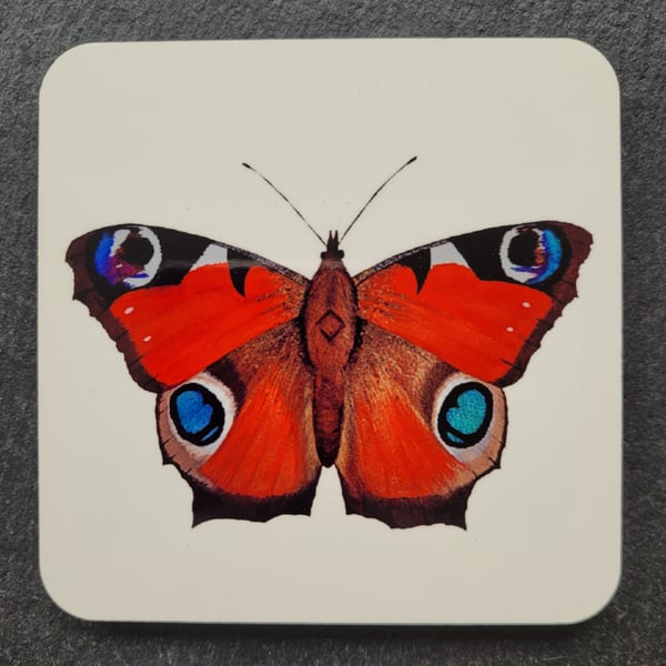 Peacock Butterfly Coaster