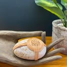 Leather Wrapped Meditation Stone