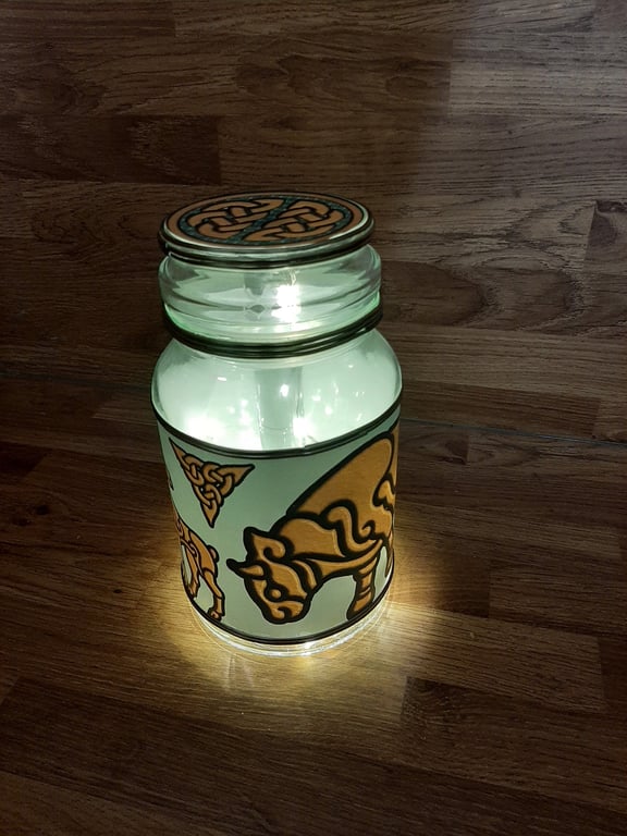 Celtic knots and Animal themed nightlight