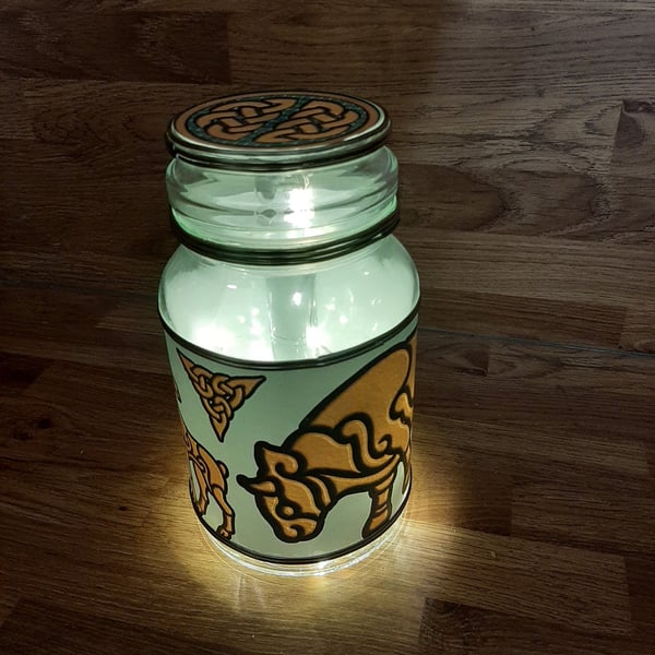Celtic knots and Animal themed nightlight