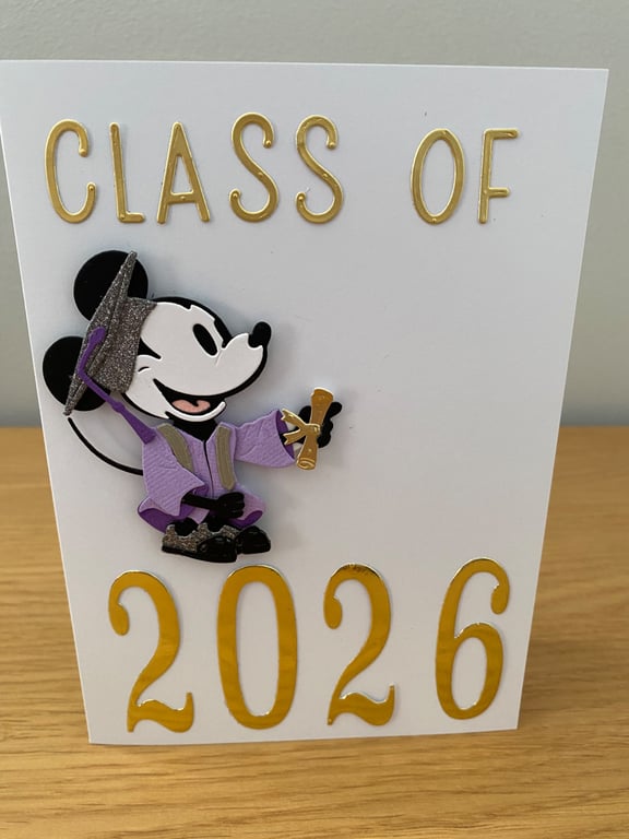 Handmade Graduation Card Class of 2026