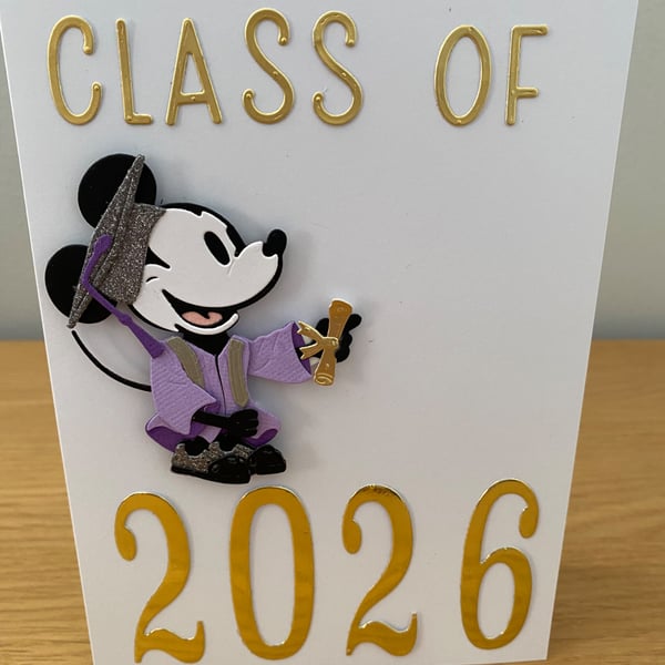 Handmade Graduation Card Class of 2026