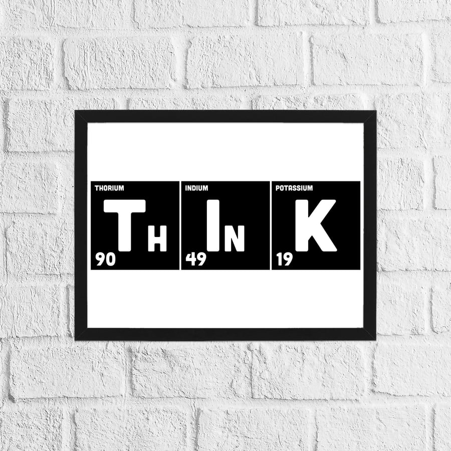 Periodic table words prints