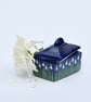 Snowdrop Butter Dish - Hand Painted - Image 5