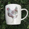Fleur the Chicken bone china mug