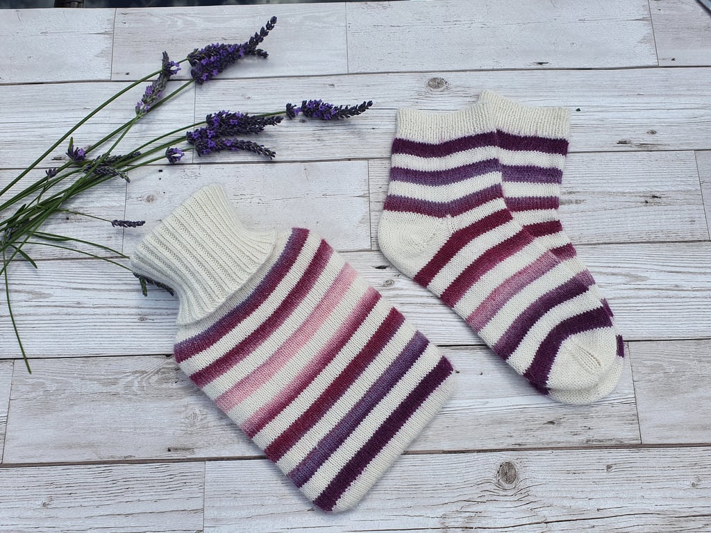 Winter Warming Set Socks and Hottie