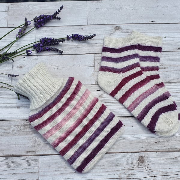 Winter Warming Set Socks and Hottie