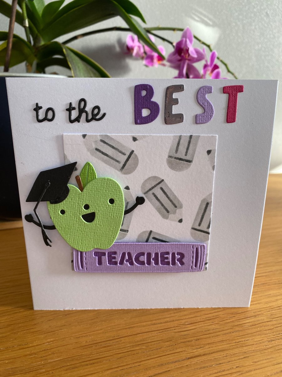 Handmade Teacher Appreciation Card