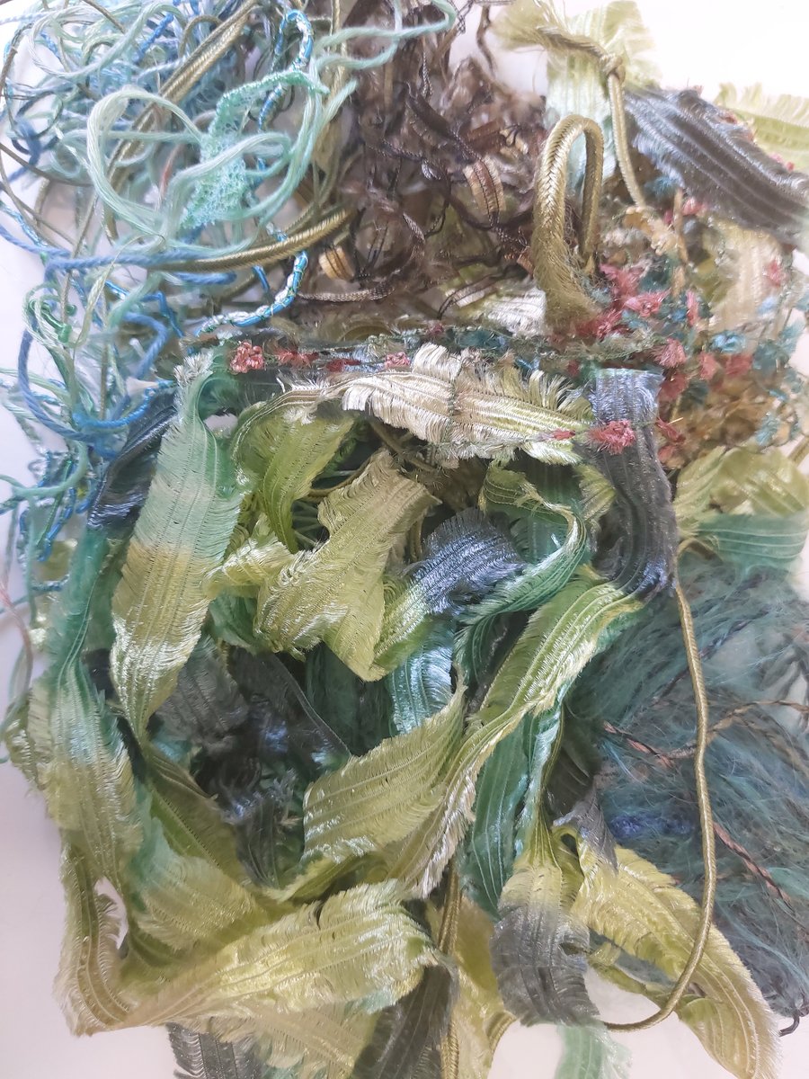 Pack Quality Textured Yarns  Threads Ideal For Textile Collage and Embroidery