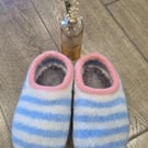Handmade felted slippers size 5-6 