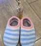 Handmade felted slippers size 5-6 