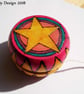 Pyrography Patterned Wooden Yo-Yo  - Image 1