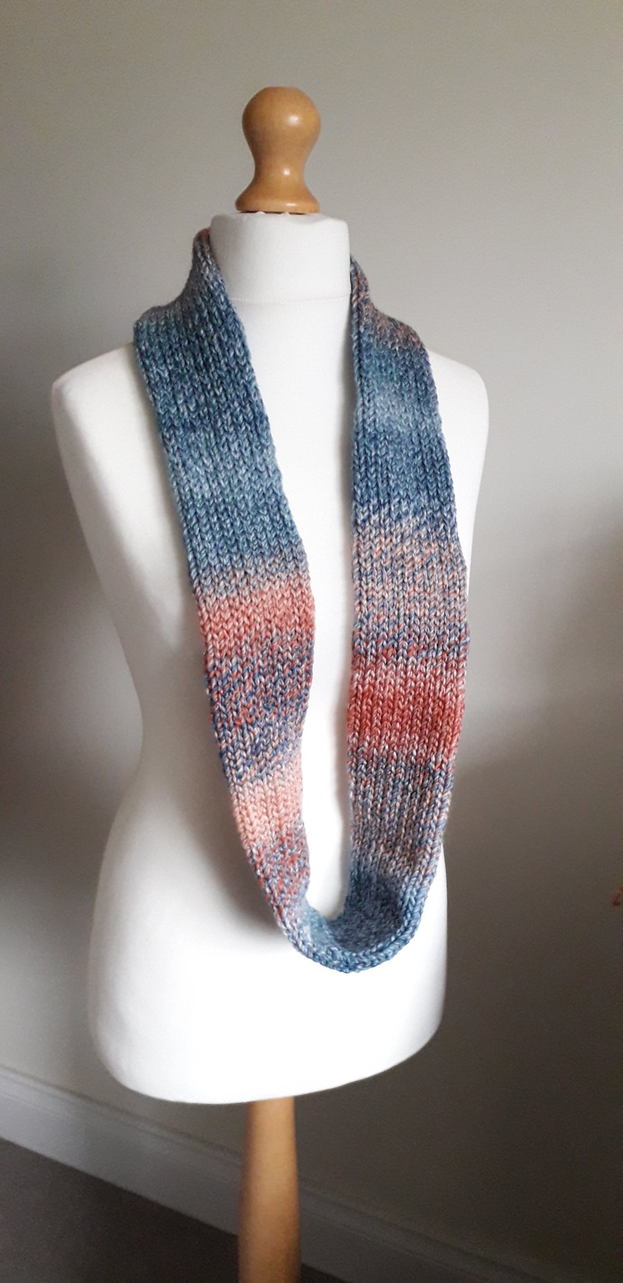 Infinity Scarf, Cowl, Double Thickness