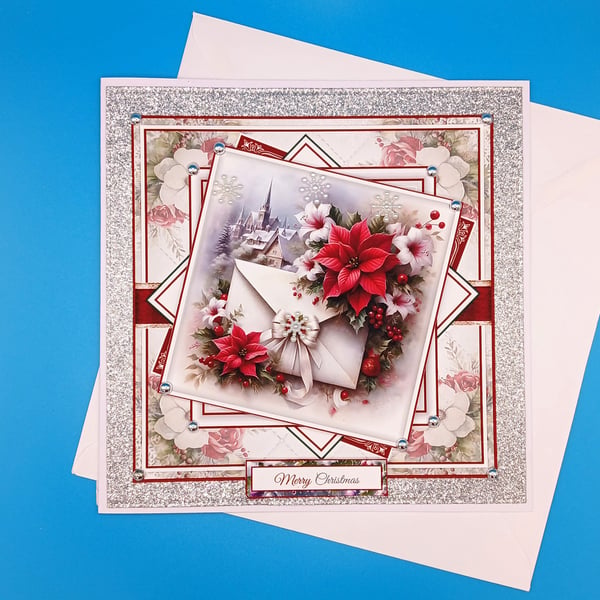 Christmas card, large, Handmade, Parents, Wife, Husband