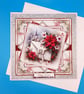 Christmas card, large, Handmade, Parents, Wife, Husband