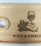 LASER ENGRAVED WINE & NIBBLES BOARD