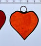 Stained glass small heart, RED - Image 7