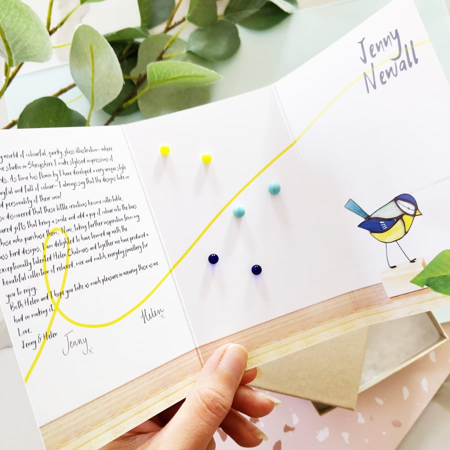 Blue Tit Stud Set (End Of Line)