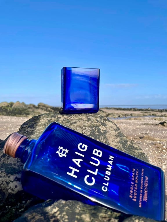 Haig Club Whisky Glass Upcycled Haig Club Glass Unique Gift for Whisky Lovers & 