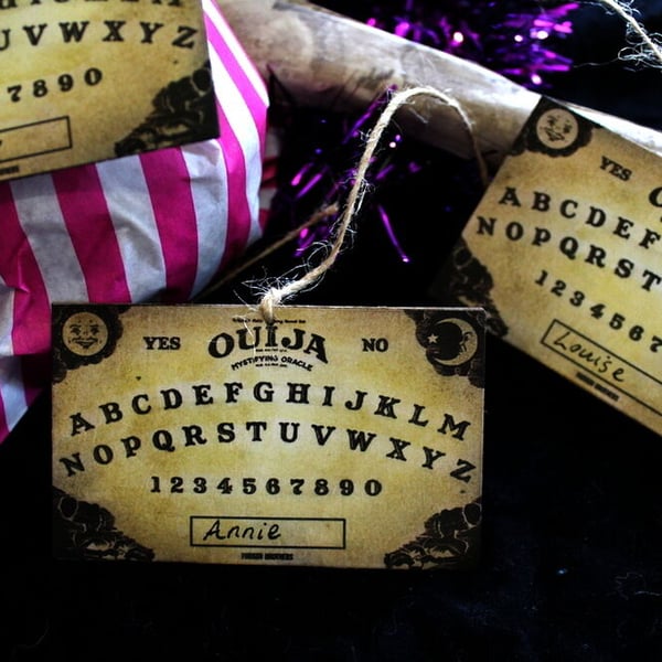Halloween Ouija Board Tags - Set of 8