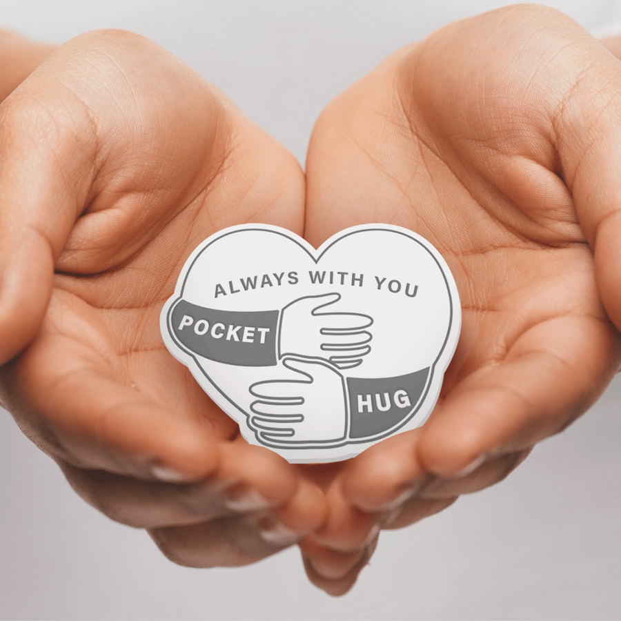 Pocket Hug - Always With You: Small Acrylic Hug In A Pocket Thoughtful Gift Idea