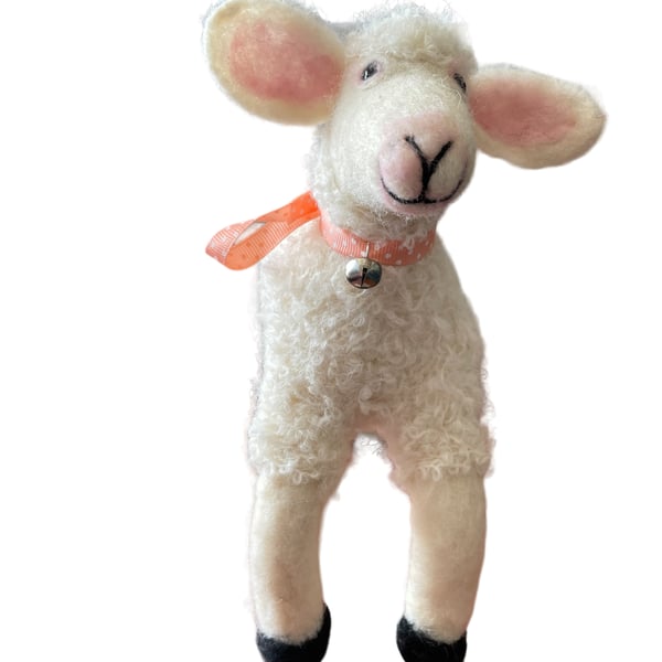 Needle felted lamb