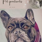 Custom pet portraits - Hand drawn 