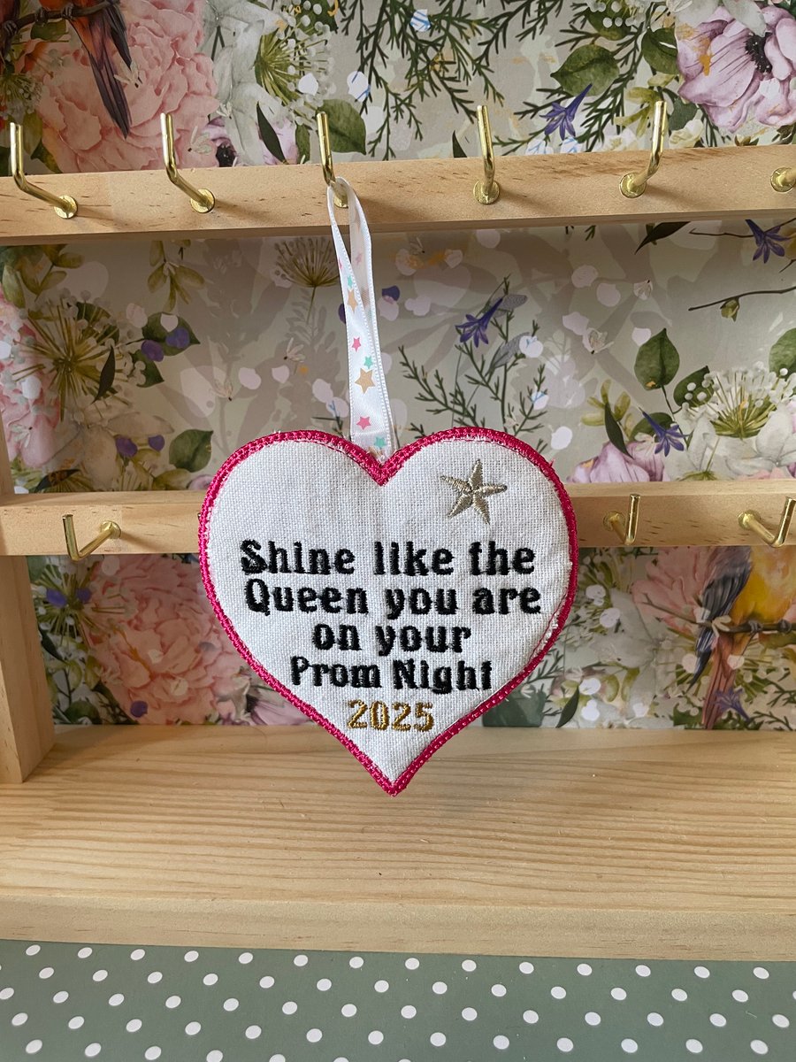 Prom night scented heart keep sake. 